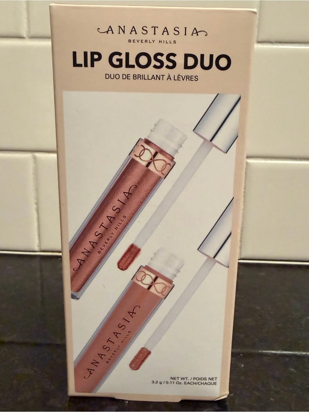 Anastasia Beverly Hills Lip Gloss Duo  - Warm Bronze & Toffee - New in Box